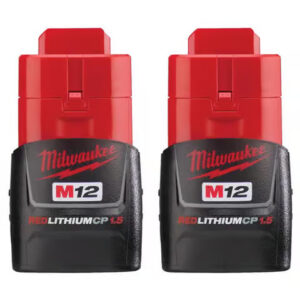 Milwaukee M12 RedLithium CP 1.5 Ah Lithium-Ion Compact Battery Combo Pack 2 pc