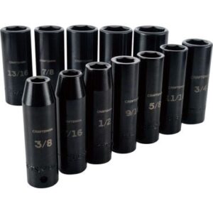 CRAFTSMAN 1/2 Inch SAE Deep Impact Socket Set, 12 Piece