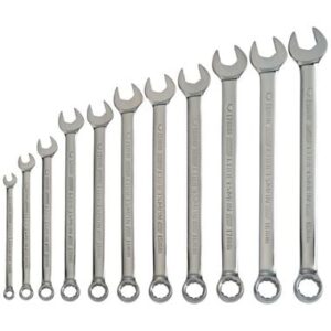 CRAFTSMAN Metric Gunmetal Chrome Long-Panel Wrench Set, 11 Piece