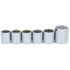 CRAFTSMAN Socket Set 1/2 Inch Drive Metric, 6 Pieces