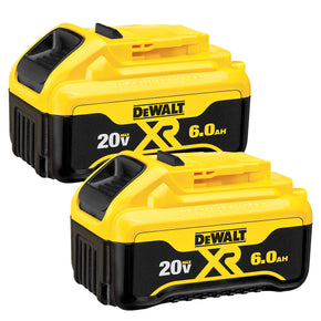 DeWALT DCB206-2 20V 6 Ah MAX Premium Lithium Ion Battery Pack - 2Pk