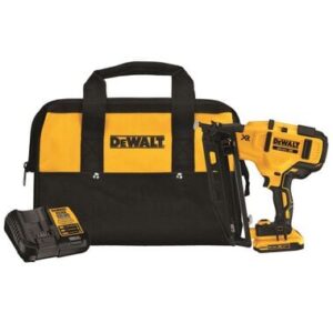 DEWALT 20 V MAX 16 Gauge Angled Cordless Finish Nailer Kit