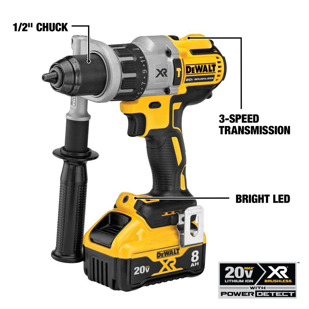 dewalt-20v-max-power-detect-xr-12in-hammer-drilldriver--impact-driver-kit-dck299d1w1-detail-view-2