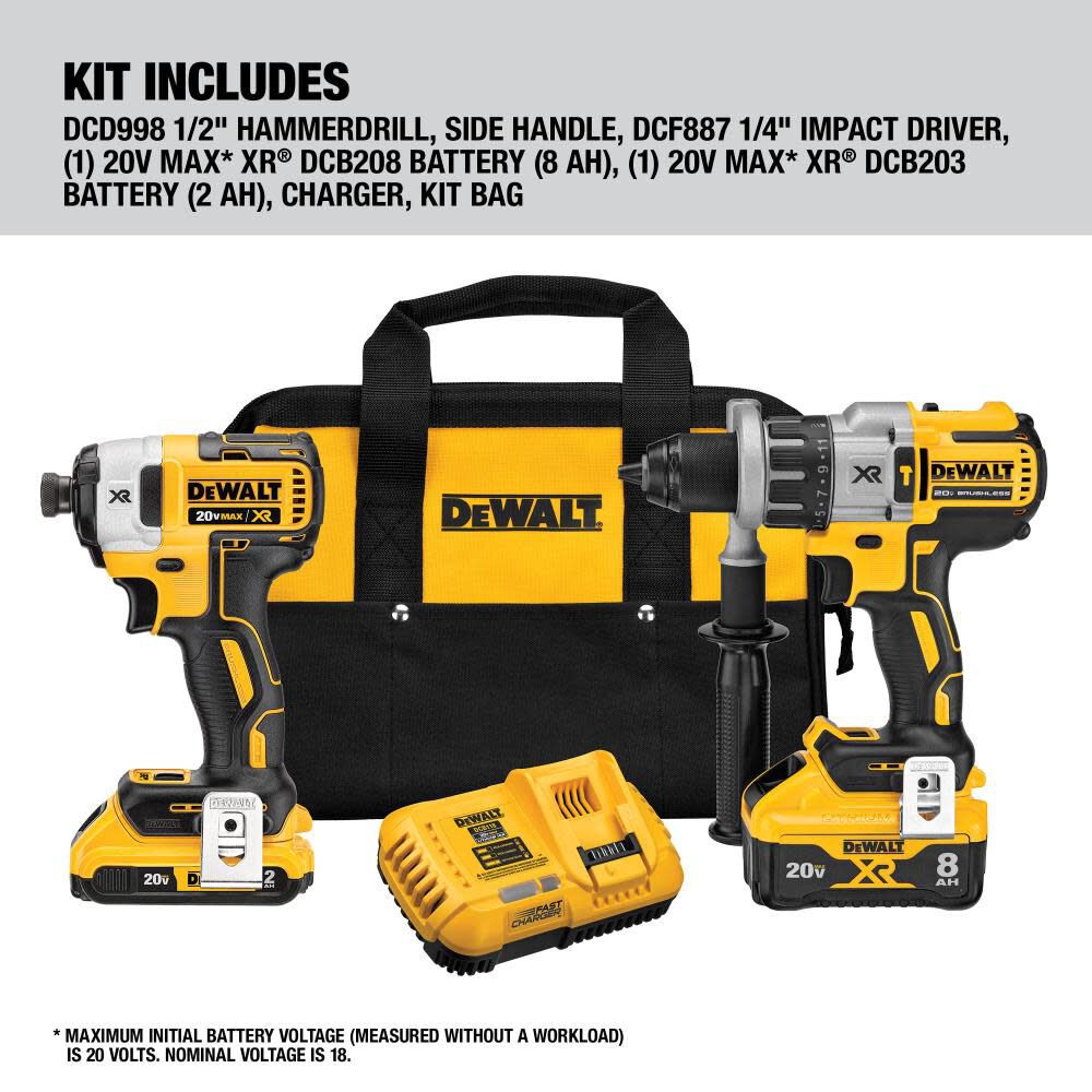 dewalt-20v-max-power-detect-xr-12in-hammer-drilldriver--impact-driver-kit-dck299d1w1-detail-view-4