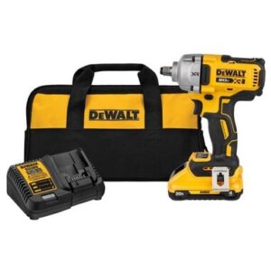 DEWALT 20V MAX XR 1/2 Inch Impact Wrench Kit with Hog Ring Anvil