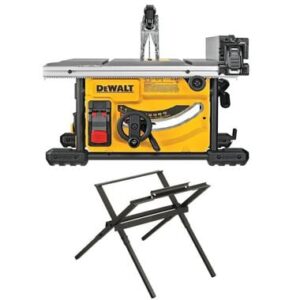 DEWALT Compact Jobsite Table Saw 8 1/4in with Stand