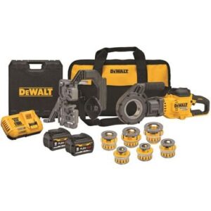 DEWALT FLEXVOLT 60V MAX Cordless Pipe Threader Kit with Die Heads