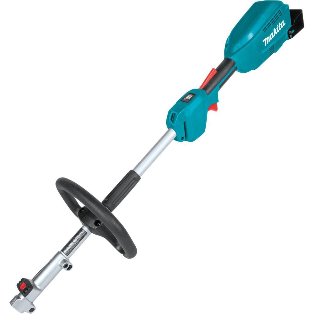 makita-18v-lxt-lithium-ion-brushless-cordless-couple-shaft-power-head-kit-with-13in-string-trimmer--20in-hedge-trimmer-attachments-40ah-xux02sm1x2-left