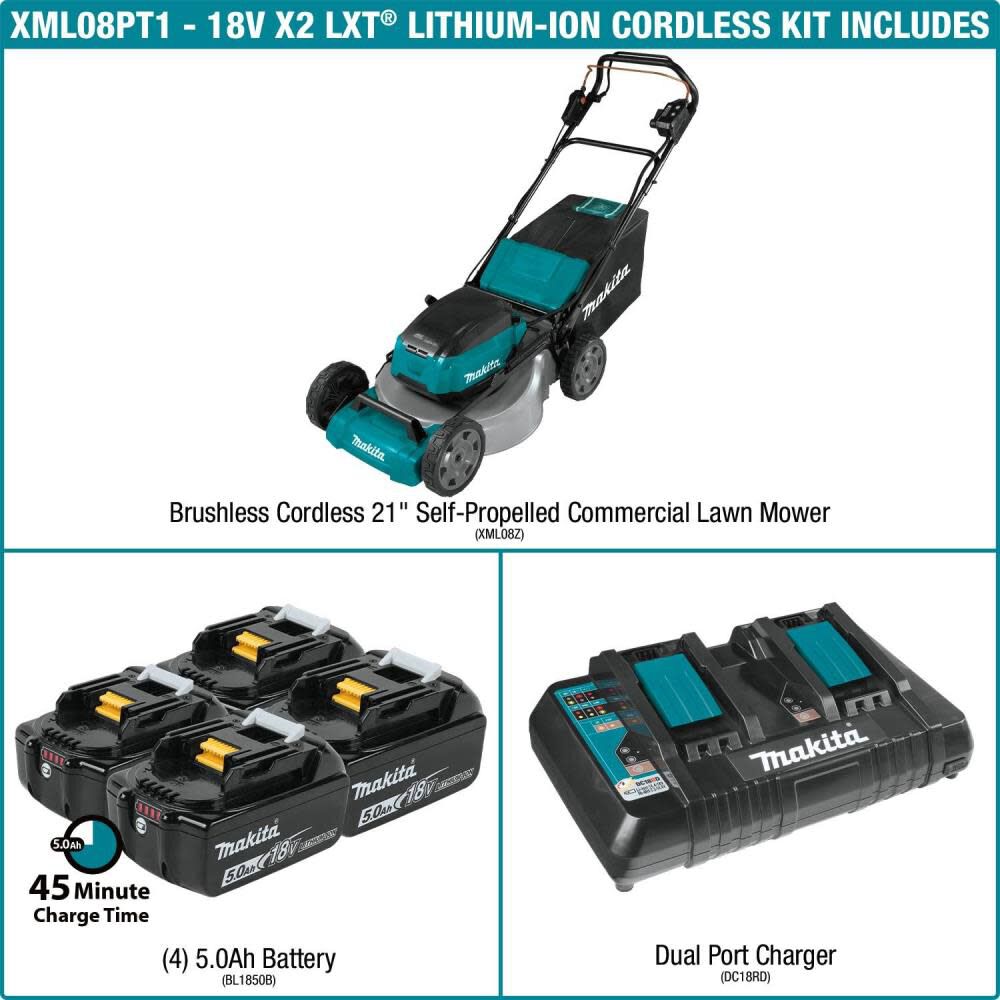 makita-18v-x2-36v-lxt-lithiumion-brushless-cordless-21in-self-propelled-lawn-mower-kit-with-4-batteries-50ah-xml08pt1-detail-view-3