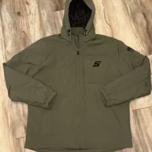 Snap-on Tools NEW COMBAT GREEN Zip up PADDED Version Winter Coat Hooded Jacket