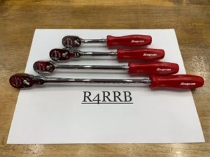 Snap-on Tools USA NEW RED 4 Piece 1/4″ Drive Assorted Ratchet Master Set